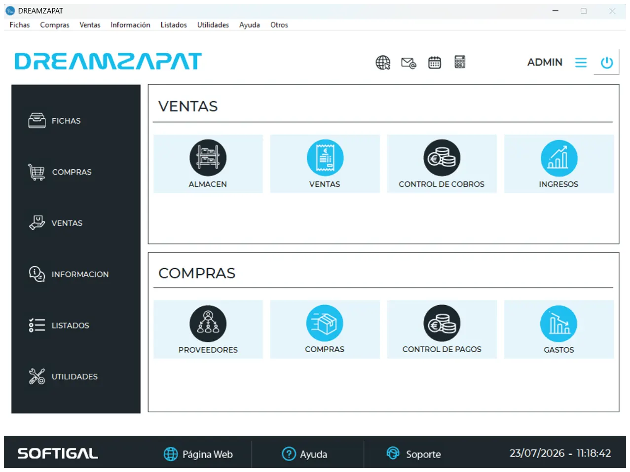dreamzapat interfaz