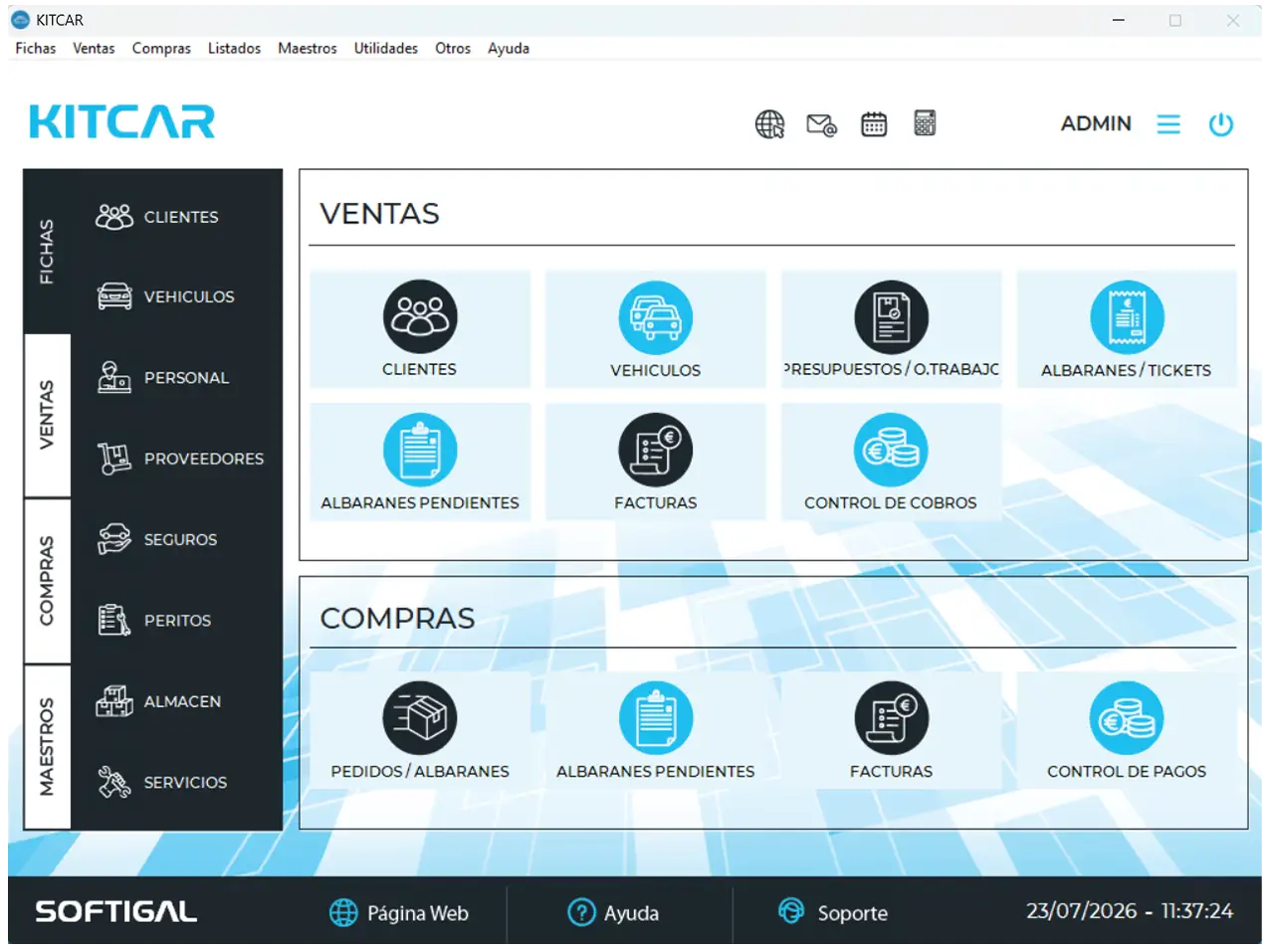 kitcar interfaz