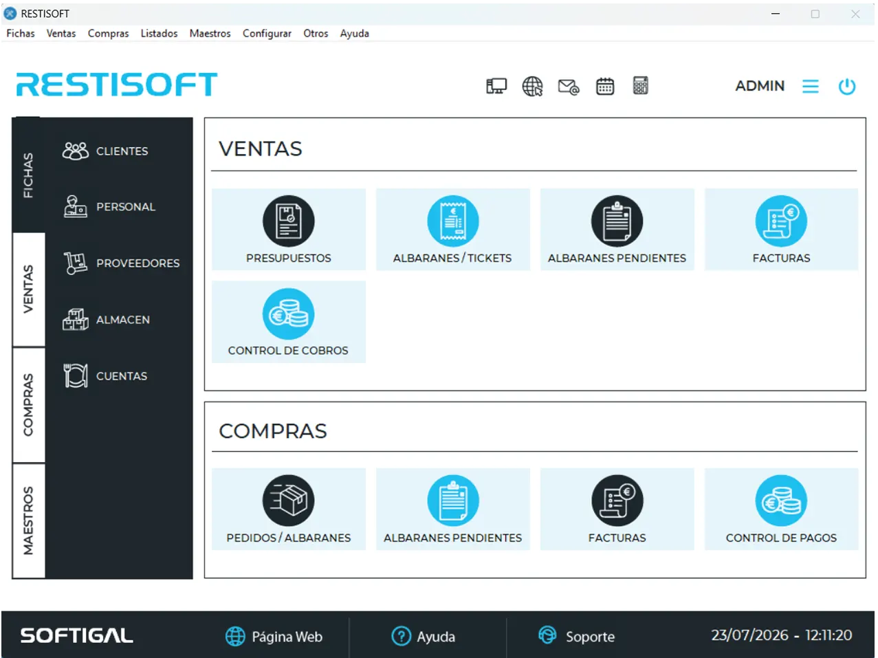 restisoft interfaz